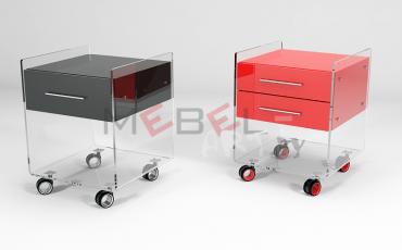 Прозрачная тумбочка