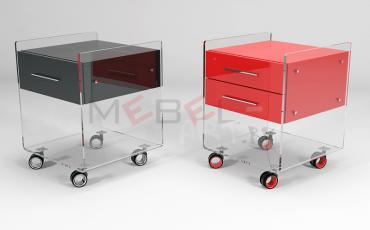 Прозрачная тумбочка